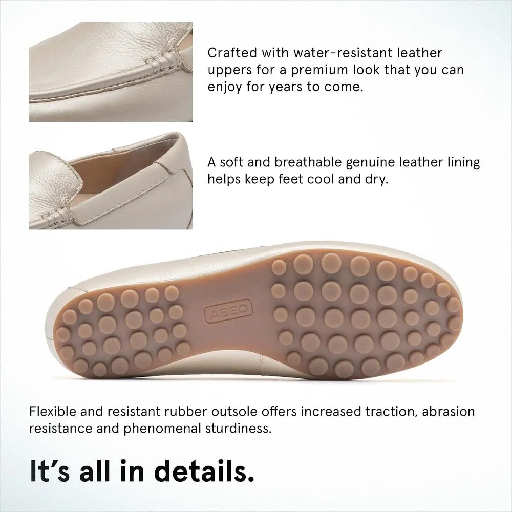 ABEO Harbor Womens Loafers | Arch Support Loafers for Women | Dress Shoes Women | Built-in Orthtotic Insole