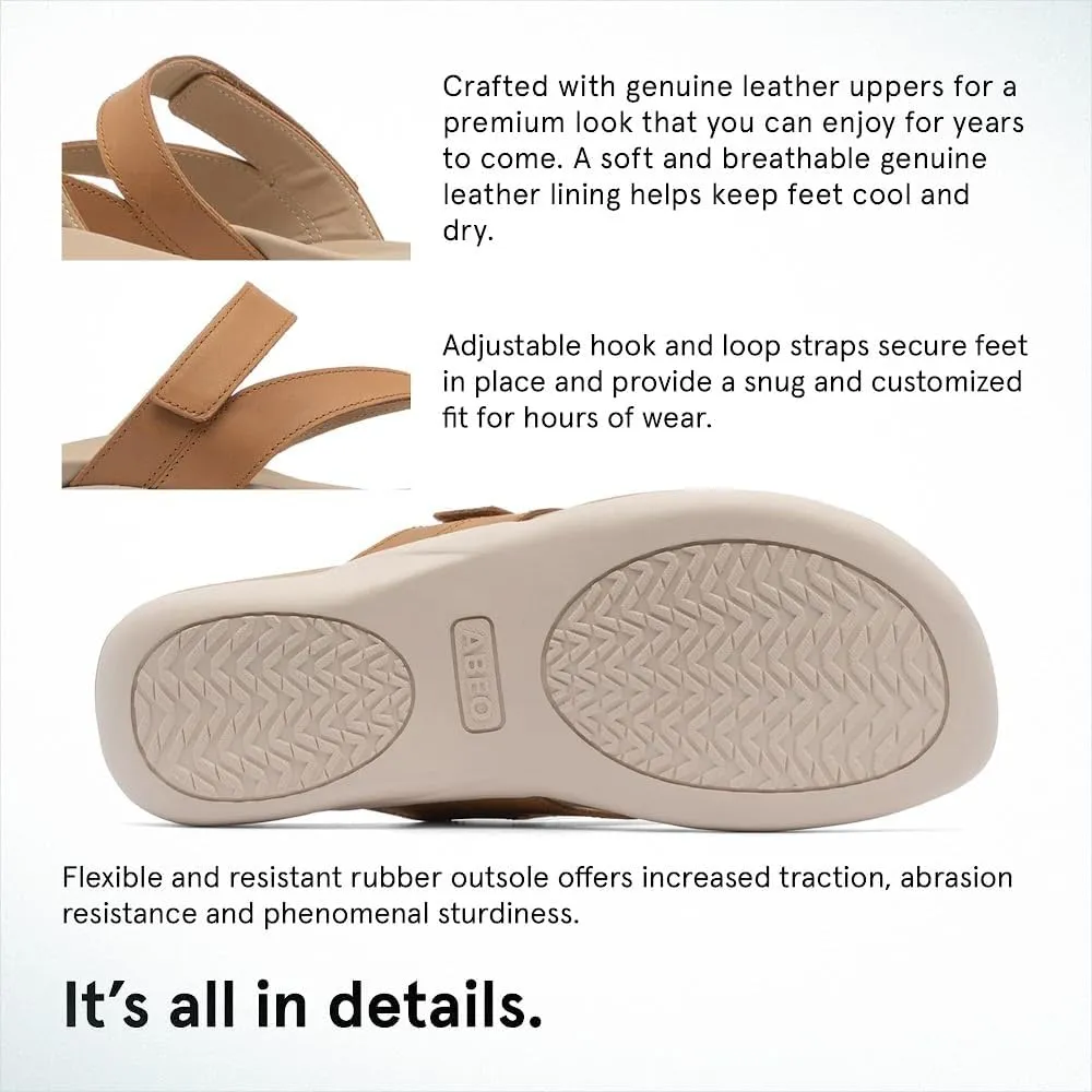 ABEO Oasis Thong Sandals For Women | Arch Support Sandals | Built-In Orthotic Insole | Plantar Fasciitis Pain Relief