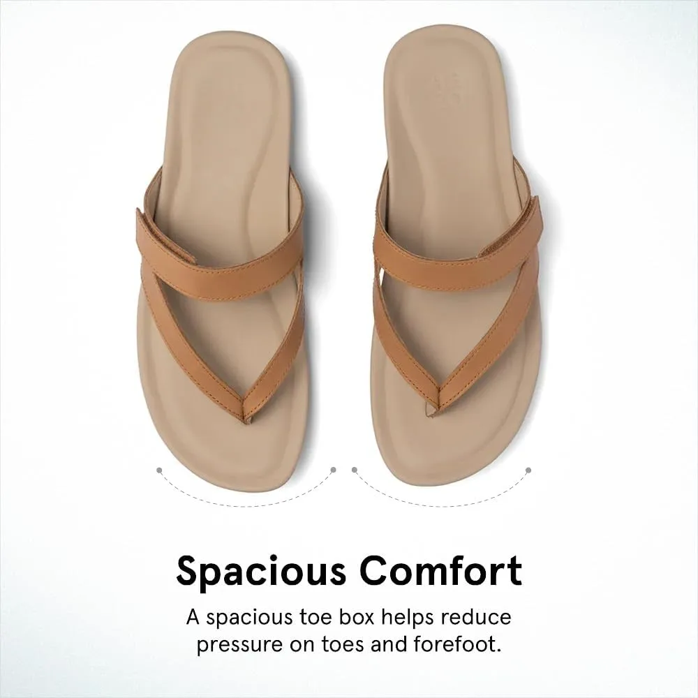 ABEO Oasis Thong Sandals For Women | Arch Support Sandals | Built-In Orthotic Insole | Plantar Fasciitis Pain Relief