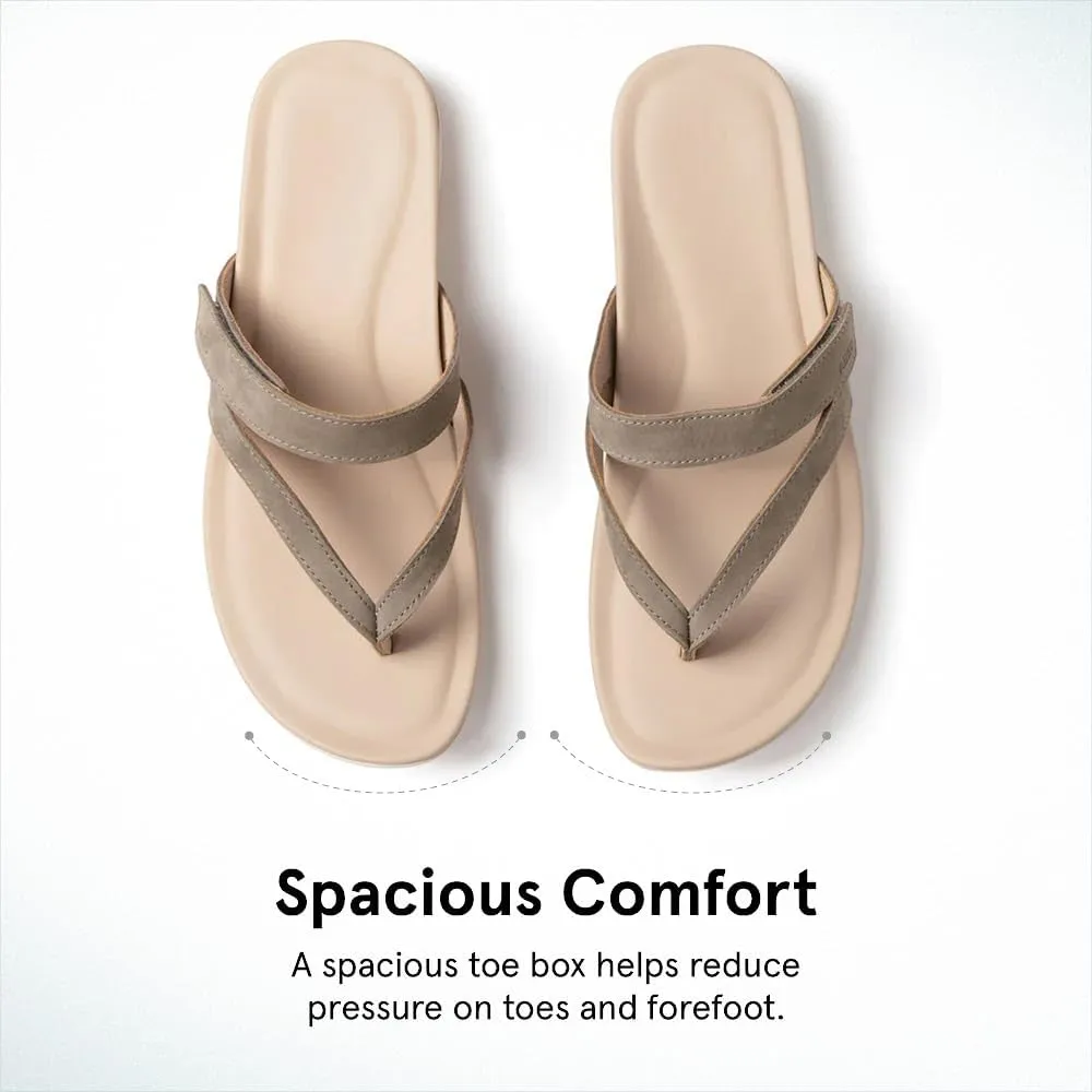 ABEO Oasis Thong Sandals For Women | Arch Support Sandals | Built-In Orthotic Insole | Plantar Fasciitis Pain Relief