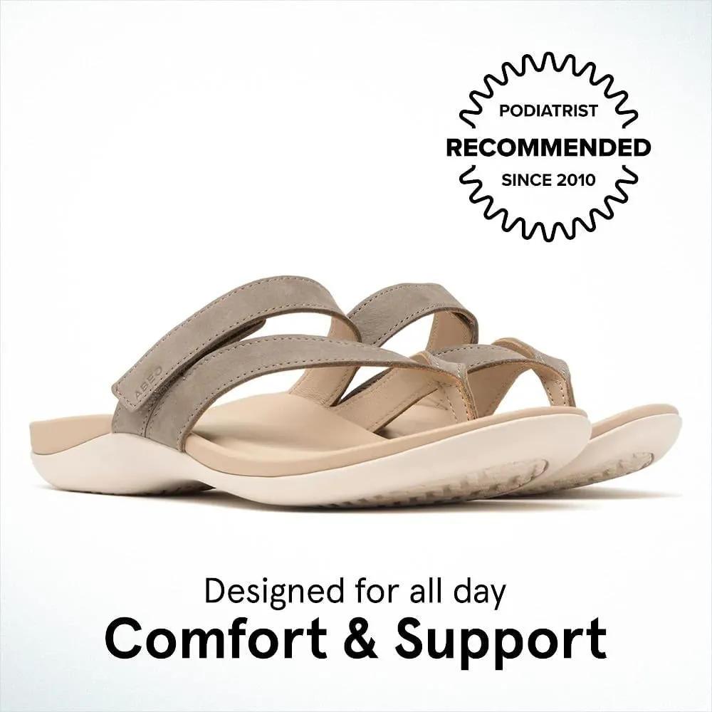 ABEO Oasis Thong Sandals For Women | Arch Support Sandals | Built-In Orthotic Insole | Plantar Fasciitis Pain Relief