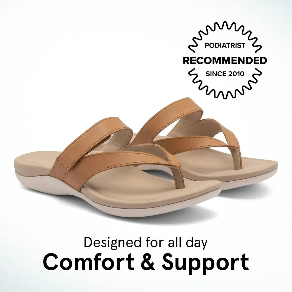 ABEO Oasis Thong Sandals For Women | Arch Support Sandals | Built-In Orthotic Insole | Plantar Fasciitis Pain Relief