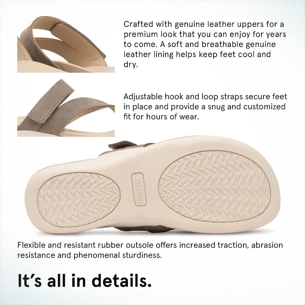 ABEO Oasis Thong Sandals For Women | Arch Support Sandals | Built-In Orthotic Insole | Plantar Fasciitis Pain Relief