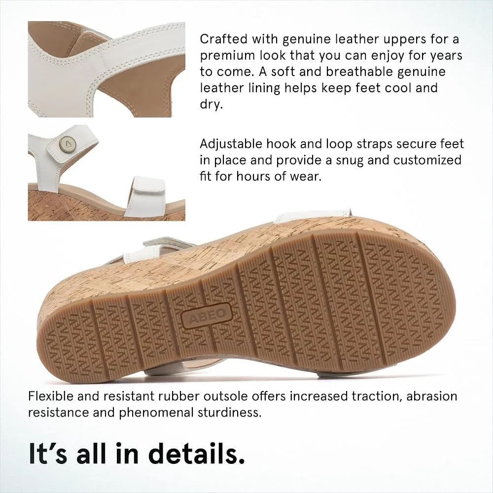 ABEO Riviera Strap Sandals For Women | Arch Support Sandals Women's | Ball of Foot Pain Relief | Built-In Metatarsal Pads Women | Ball Of Foot Cushions for Women