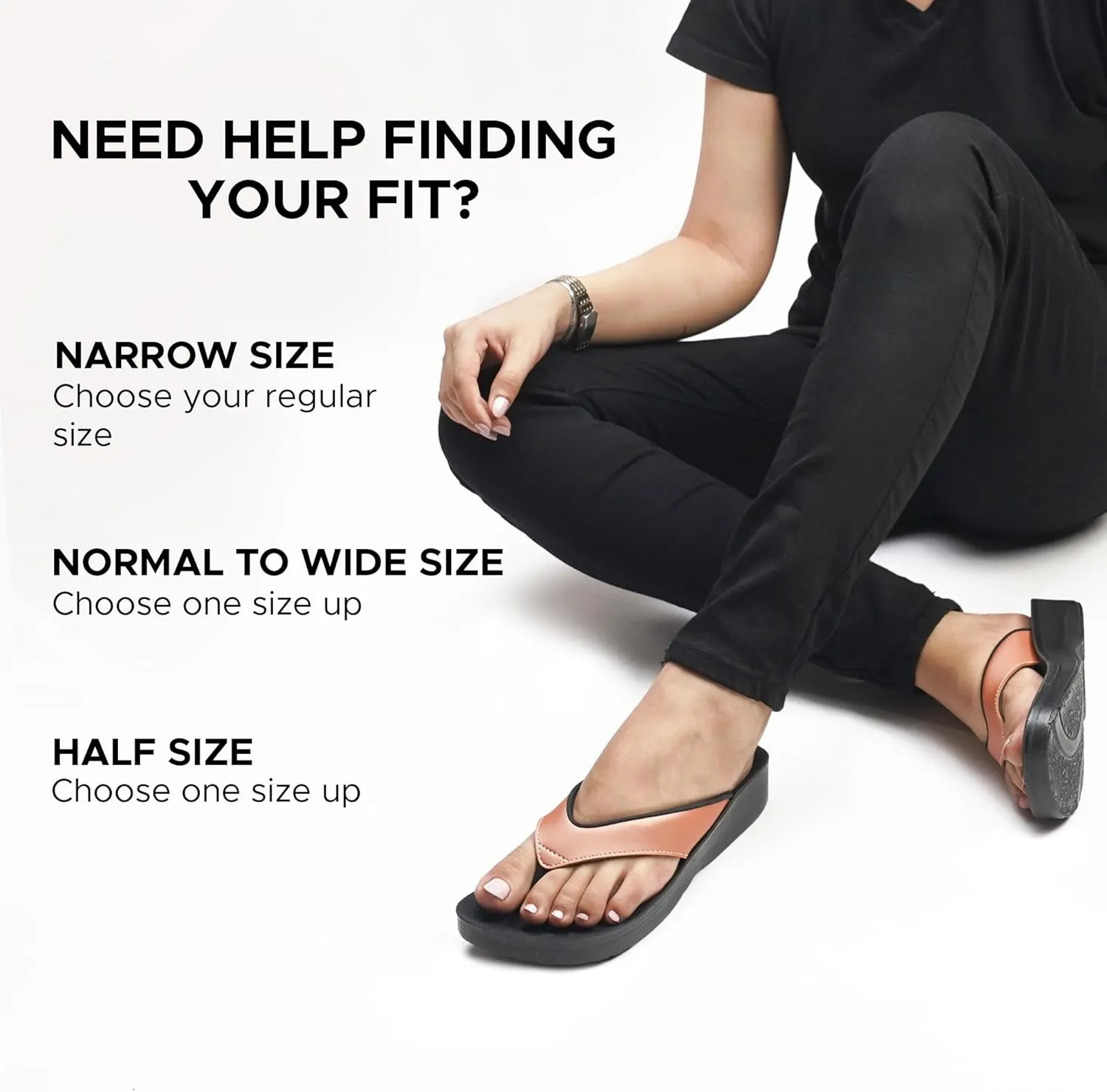 AEROTHOTIC Arch Support Flip Flops for women Stylish Cushioned Padded Straps with Soft Toe Post Slip on Footwear Dressy Travel Recovery Outdoor Comfortable Walking Women Sandals