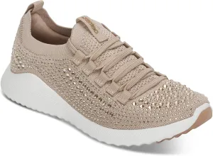 Aetrex Women's Carly Sparkle Orthopedic Arch Support Knit Sneakers for Women - Plantar Fasciitis Relief Womens Sneakers w/ Lace up
