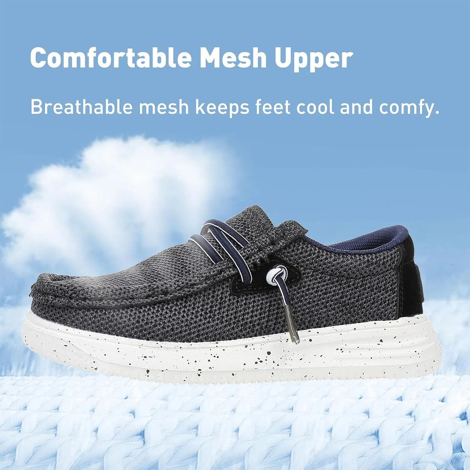 Ahannie Boys Girls Loafers Toddler Kids Slip On Casual Mesh Shoes(Toddler/Little Kid/Big Kid)