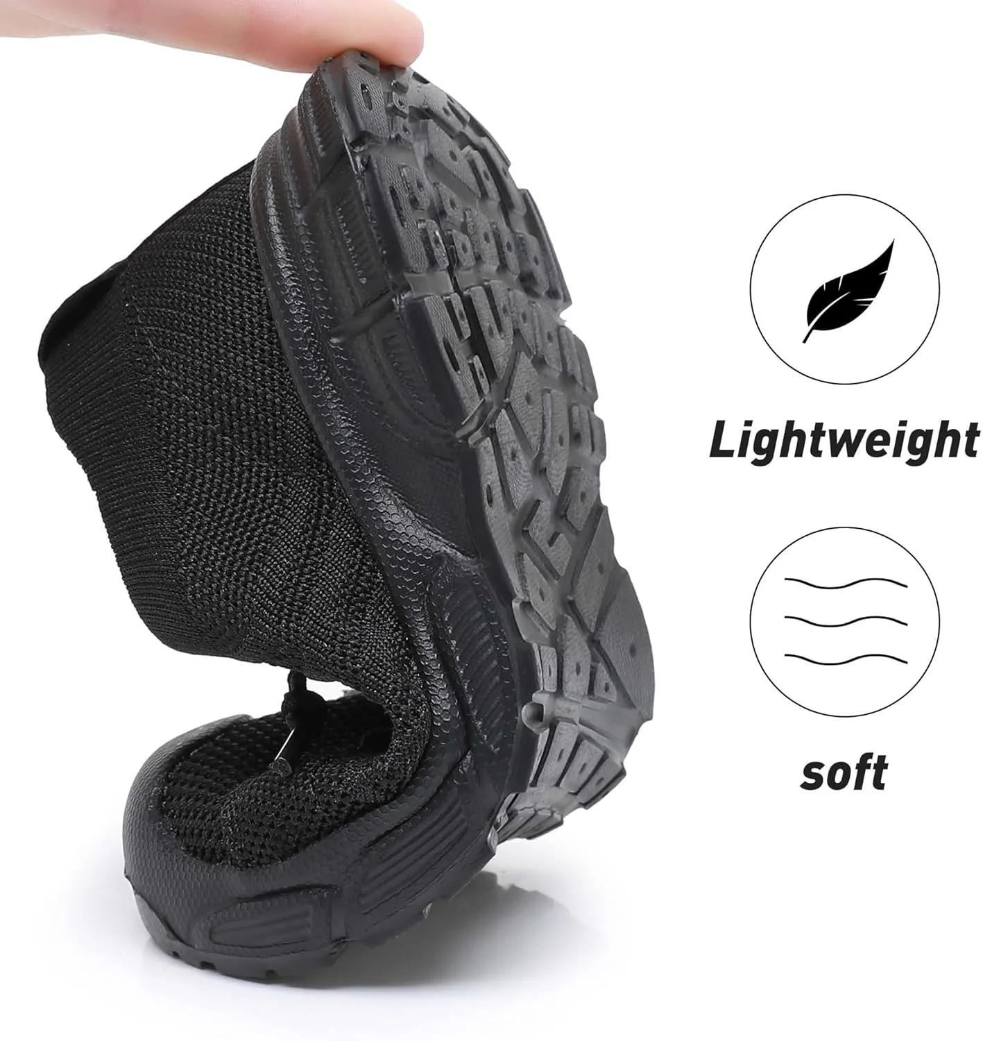 Ahannie Toddler Shoes Boys Girls Sneakers Kids Wide Toe Barefoot Slip-On Breathable Tennis Shoes(Toddler/Little Kid)