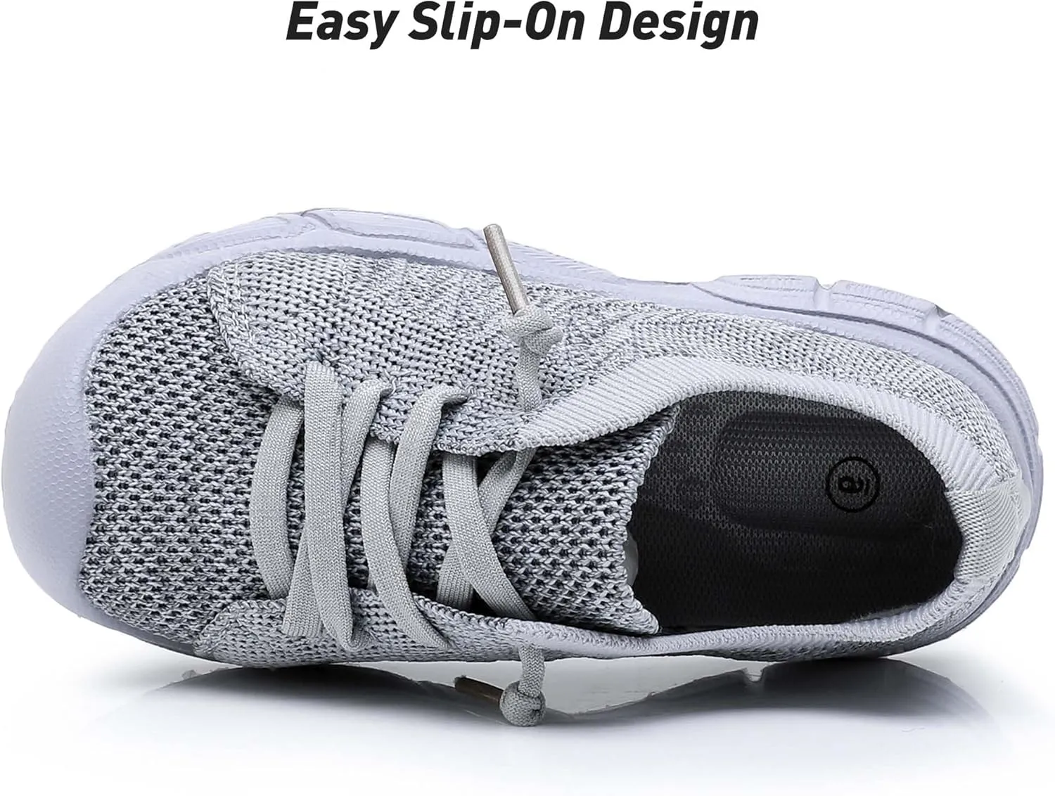 Ahannie Toddler Shoes Boys Girls Sneakers Kids Wide Toe Barefoot Slip-On Breathable Tennis Shoes(Toddler/Little Kid)