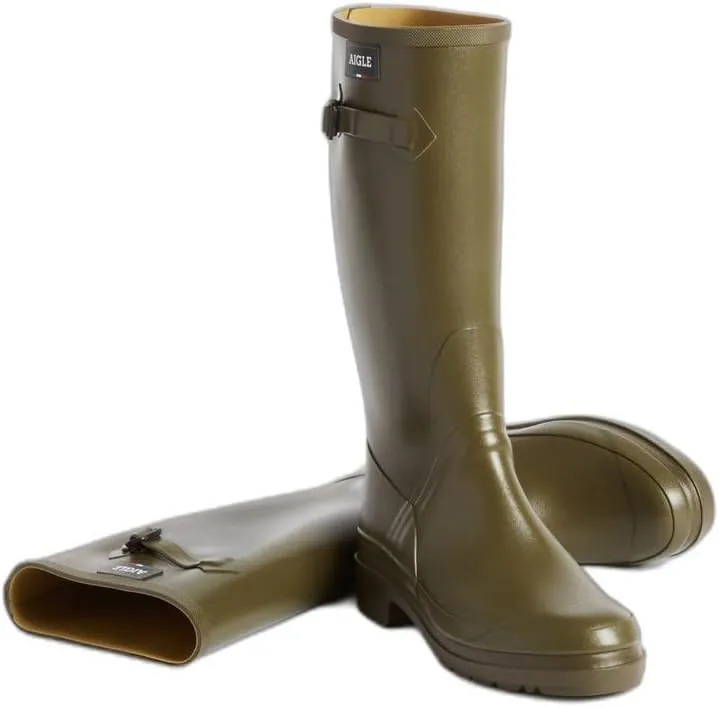 Aigle Men's Sesac Rubber Boots, Official, khak, 25.5 cm