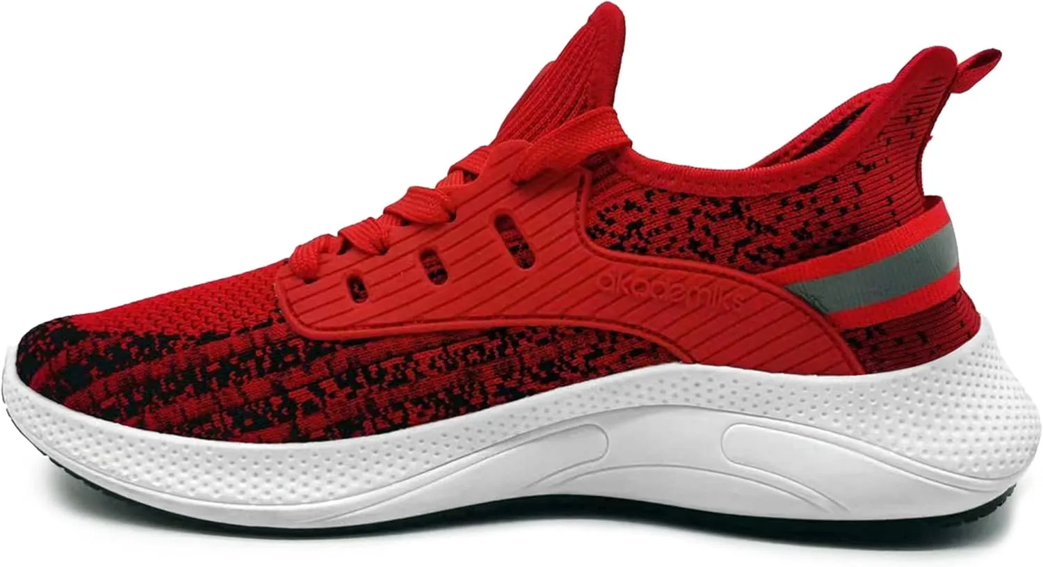 AKADEMIKS Men's Fit Knit Jogger Sneakers, Breathable Running Shoes for Athletic and Casual Wear