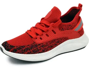 AKADEMIKS Men's Fit Knit Jogger Sneakers, Breathable Running Shoes for Athletic and Casual Wear