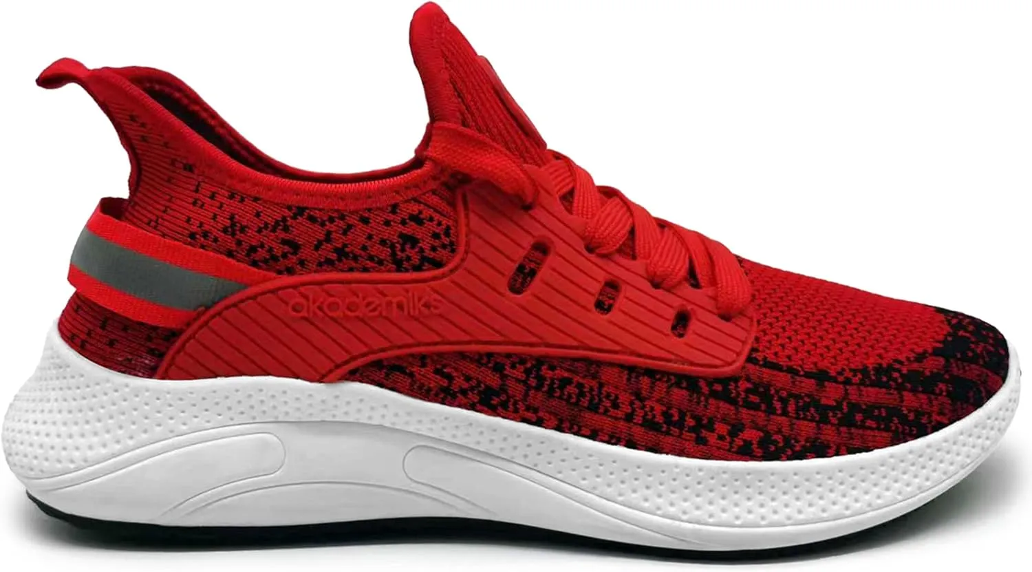 AKADEMIKS Men's Fit Knit Jogger Sneakers, Breathable Running Shoes for Athletic and Casual Wear