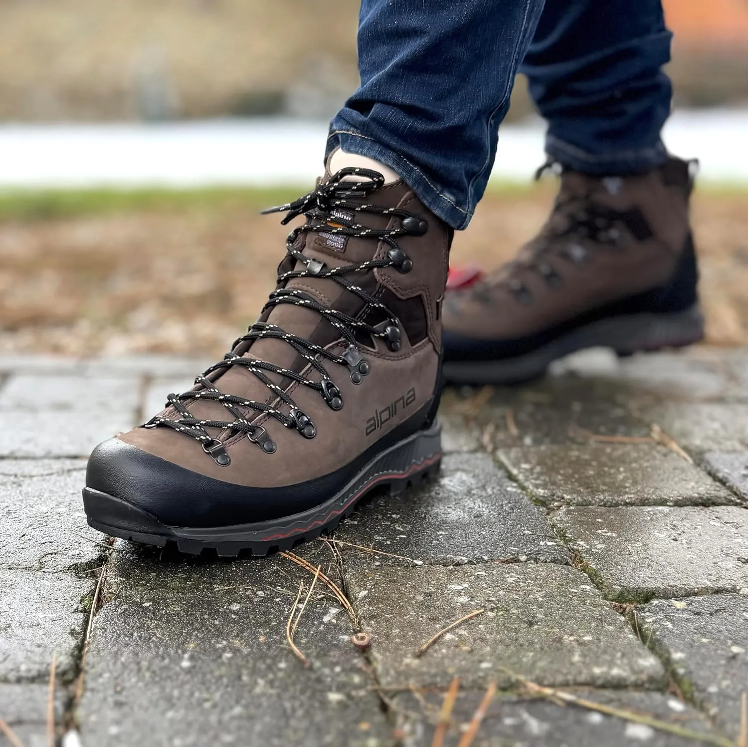 Alpina Nepal Men's Leather Boots | Waterproof Vibram Hiking