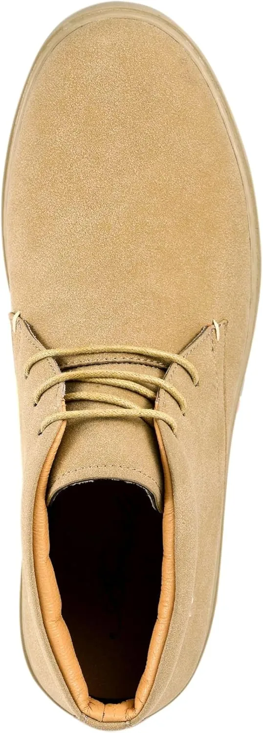 Amali Casual Chukka Boots for Men, High-Top, Lace Up Suede Men's Shoes, Desert Boots with Crepe Rubber Sole