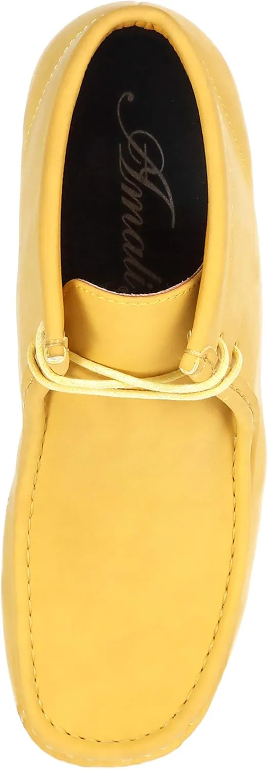 Amali Casual Chukka Boots for Men, High-Top, Lace Up Suede Men's Shoes, Desert Boots with Crepe Rubber Sole