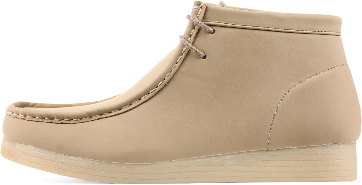 Amali Casual Chukka Boots for Men, High-Top, Lace Up Suede Men's Shoes, Desert Boots with Crepe Rubber Sole