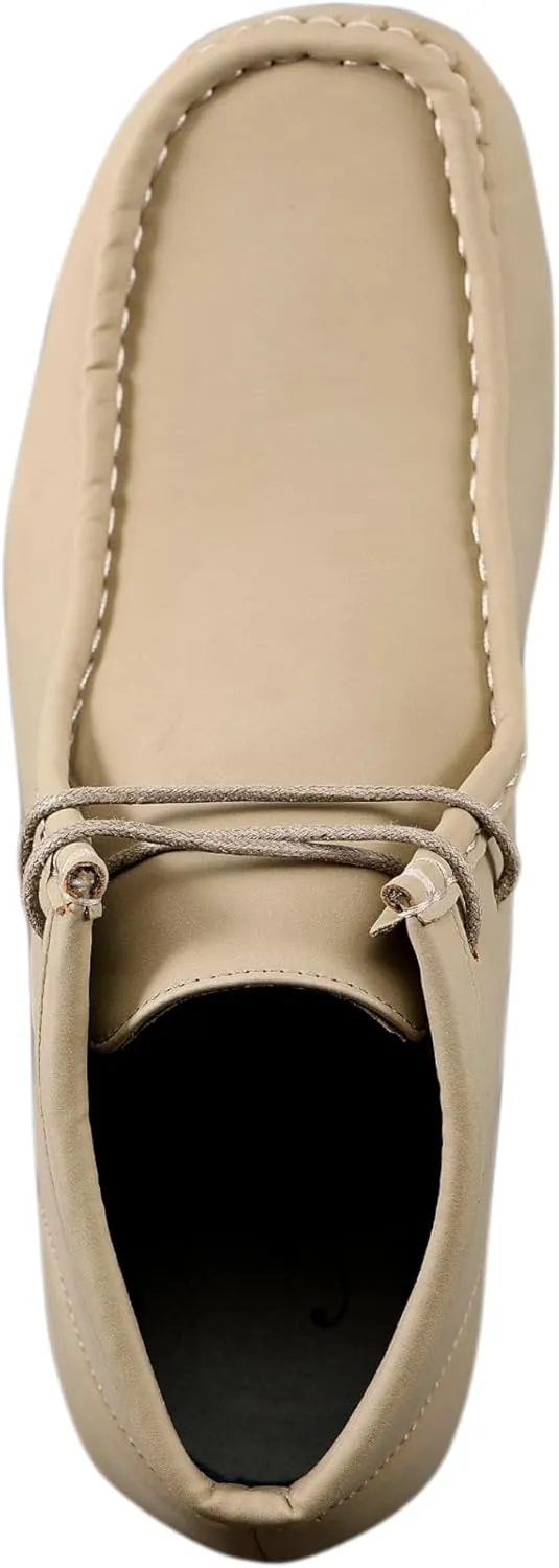 Amali Casual Chukka Boots for Men, High-Top, Lace Up Suede Men's Shoes, Desert Boots with Crepe Rubber Sole