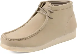 Amali Casual Chukka Boots for Men, High-Top, Lace Up Suede Men's Shoes, Desert Boots with Crepe Rubber Sole