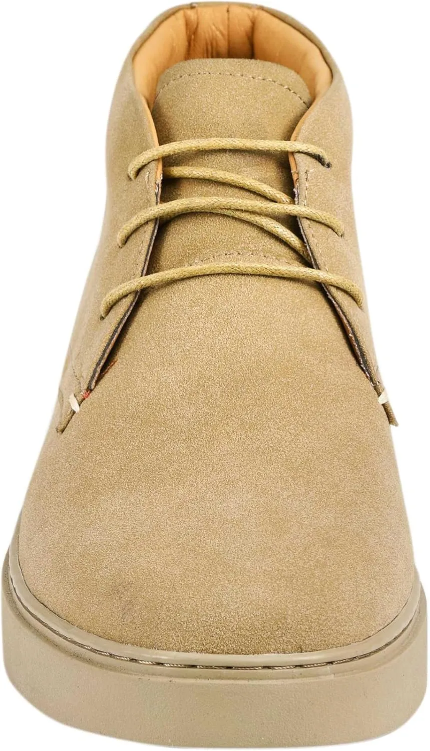 Amali Casual Chukka Boots for Men, High-Top, Lace Up Suede Men's Shoes, Desert Boots with Crepe Rubber Sole