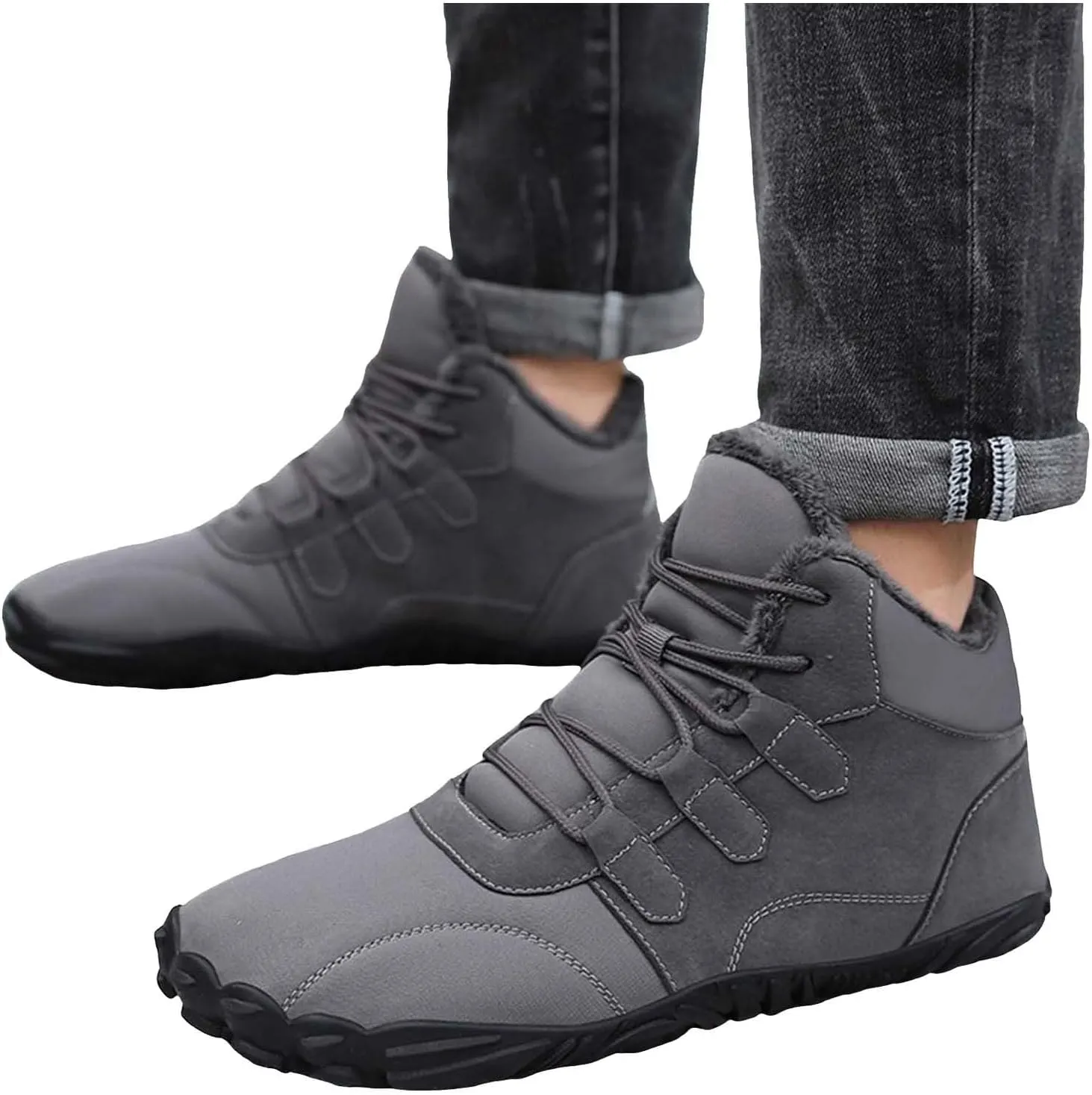 AMDBEL Snow Boots for Women Winter Ladies Booties Ankle Boots Shoes Cotton Warm Boots Winter Boots Walking Outdoor Shoes