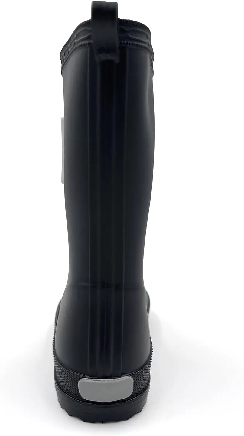 Amoji Kid Rain Boots Boy Rubber Waterproof Garden Boots JT6513