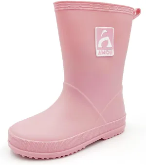 Amoji Kid Rain Boots Boy Rubber Waterproof Garden Boots JT6513
