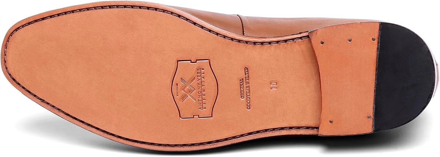 Anthony Veer Kennedy Tassel Loafer for Men | Goodyear Welt Construction | Ortholite Footbed & Recraftable Leather Sole