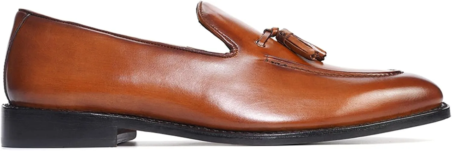 Anthony Veer Kennedy Tassel Loafer for Men | Goodyear Welt Construction | Ortholite Footbed & Recraftable Leather Sole