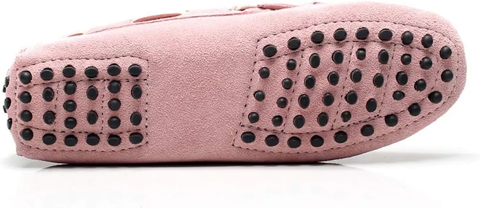 ANUFER Women's Classic Suede Penny Loafers Comfort Handmade Slipper Moccasins