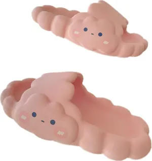 Aoakva Kawaii Cloud Design Slippers Kawaii Clogs Mules for Girls Women Summer Shower Slippers Non-Slip Beach Shoes EVA Soft Durable