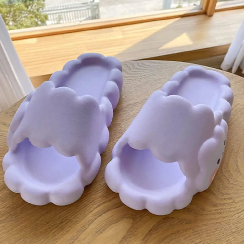 Aoakva Kawaii Cloud Design Slippers Kawaii Clogs Mules for Girls Women Summer Shower Slippers Non-Slip Beach Shoes EVA Soft Durable