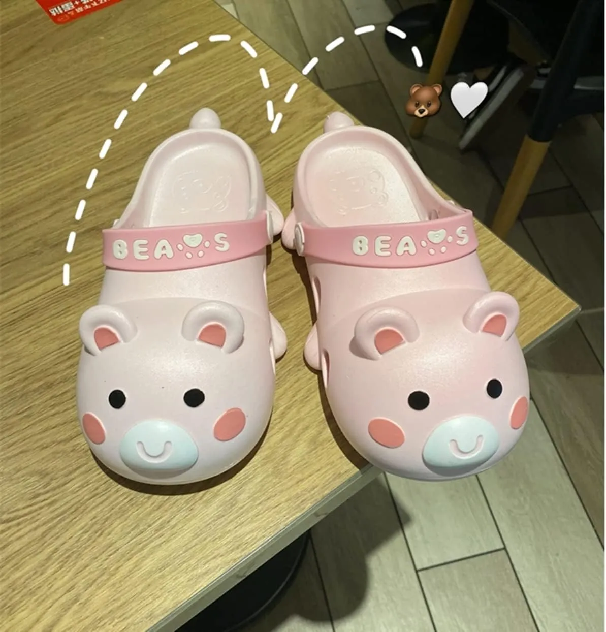 Aoakva Kawaii Slippers Kawaii Clogs Mules for Girls Women Cute Bunny Summer Shower Slippers Non-Slip Beach Shoes PVC Soft Durable