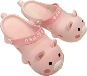Aoakva Kawaii Slippers Kawaii Clogs Mules for Girls Women Cute Bunny Summer Shower Slippers Non-Slip Beach Shoes PVC Soft Durable