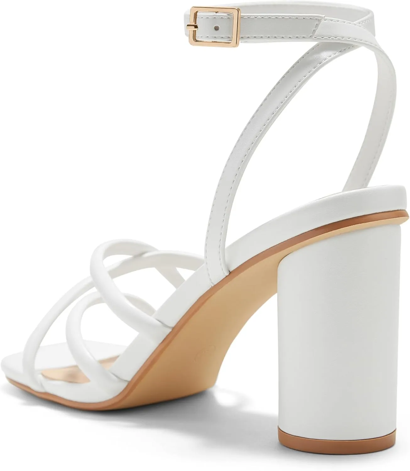 Arromic Women's Heeled Sandals - Chunky Block Heels, Strappy Square Open Toe Ankle Strap Dressy Party Wedding Prom Sandals for Women