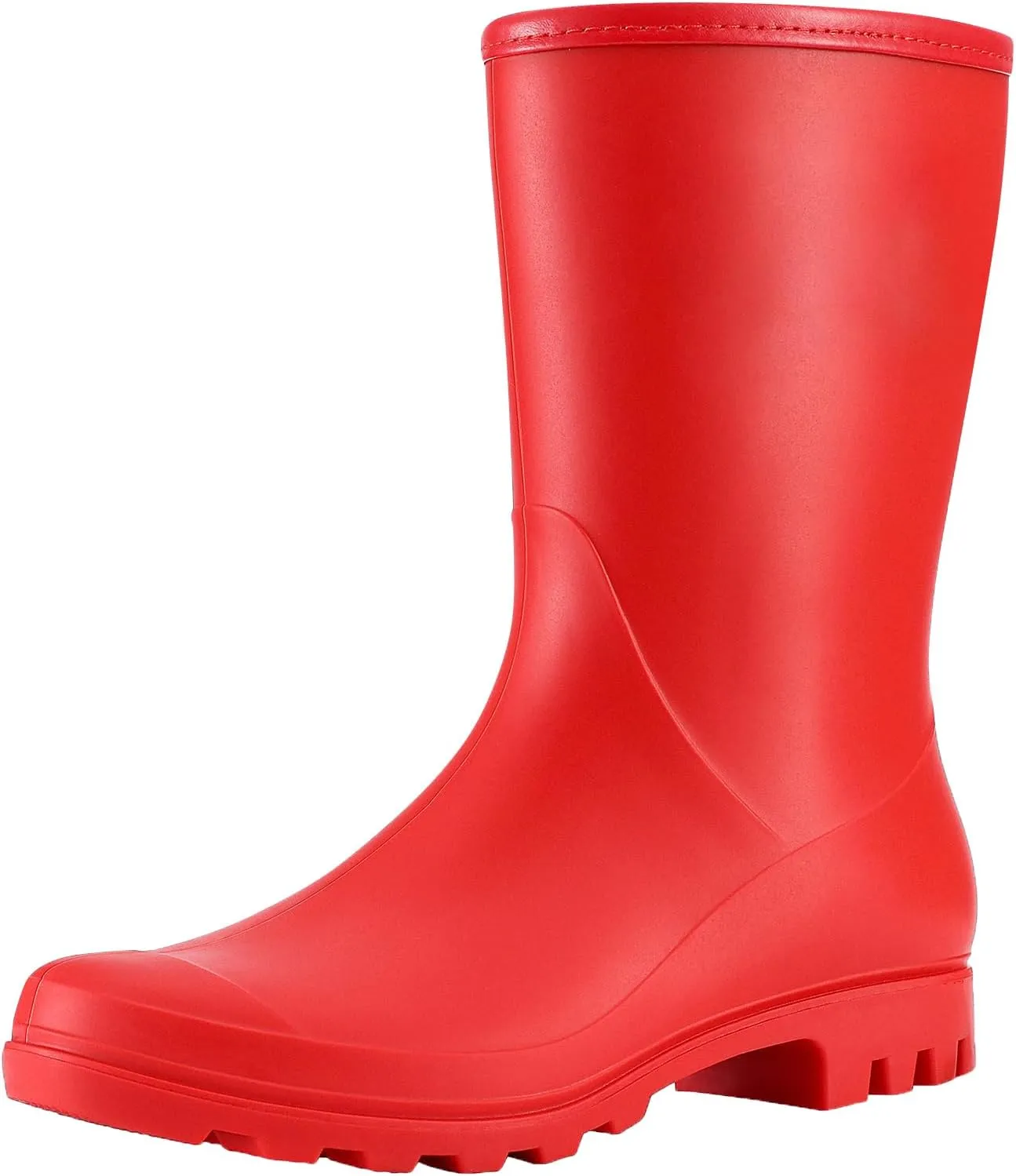 Asgard Women's Mid Calf Rain Boots Waterproof Garden Shoes Slip on Rubber Boots