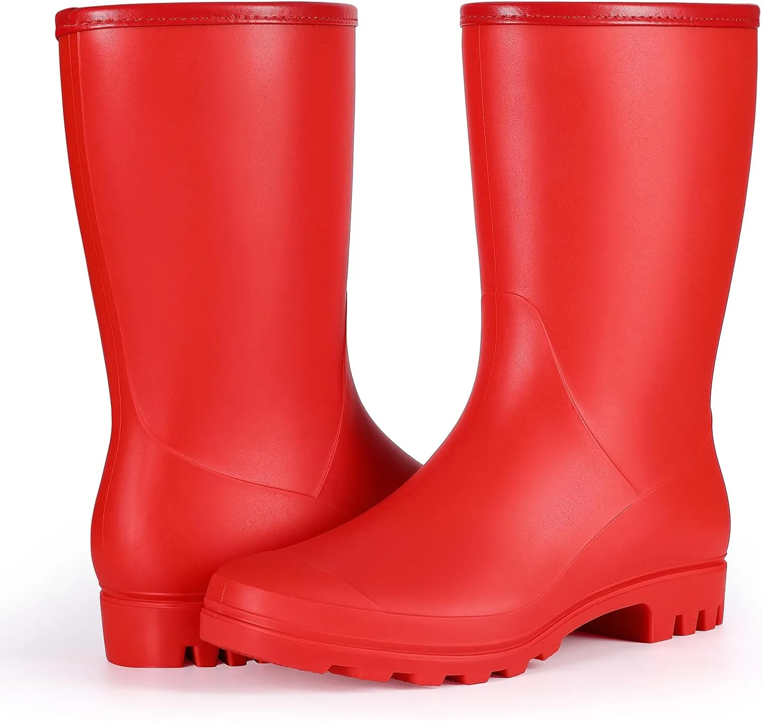 Asgard Women's Mid Calf Rain Boots Waterproof Garden Shoes Slip on Rubber Boots