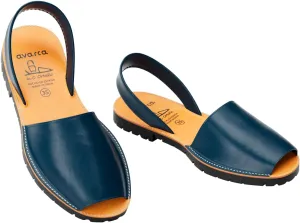 Avarca® Sandals for Men, Handmade Leather, Walking - Exclusively Made in Spain - Light weight, Casual, Minimalist, Outdoor, New Comfort Mens Slide Sandals, 100% Spanish Natural Genuine Leather,