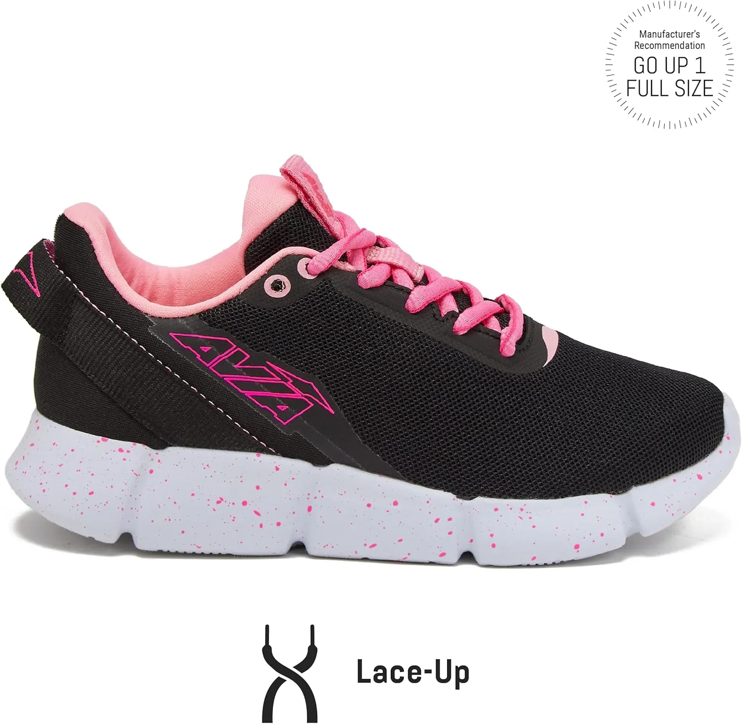 Avia Blitz Girls' Sneakers - Lightweight Tennis, Athletic, Running Shoes for Girls - Little Kid, and Big Kid Sizes 11 to 6