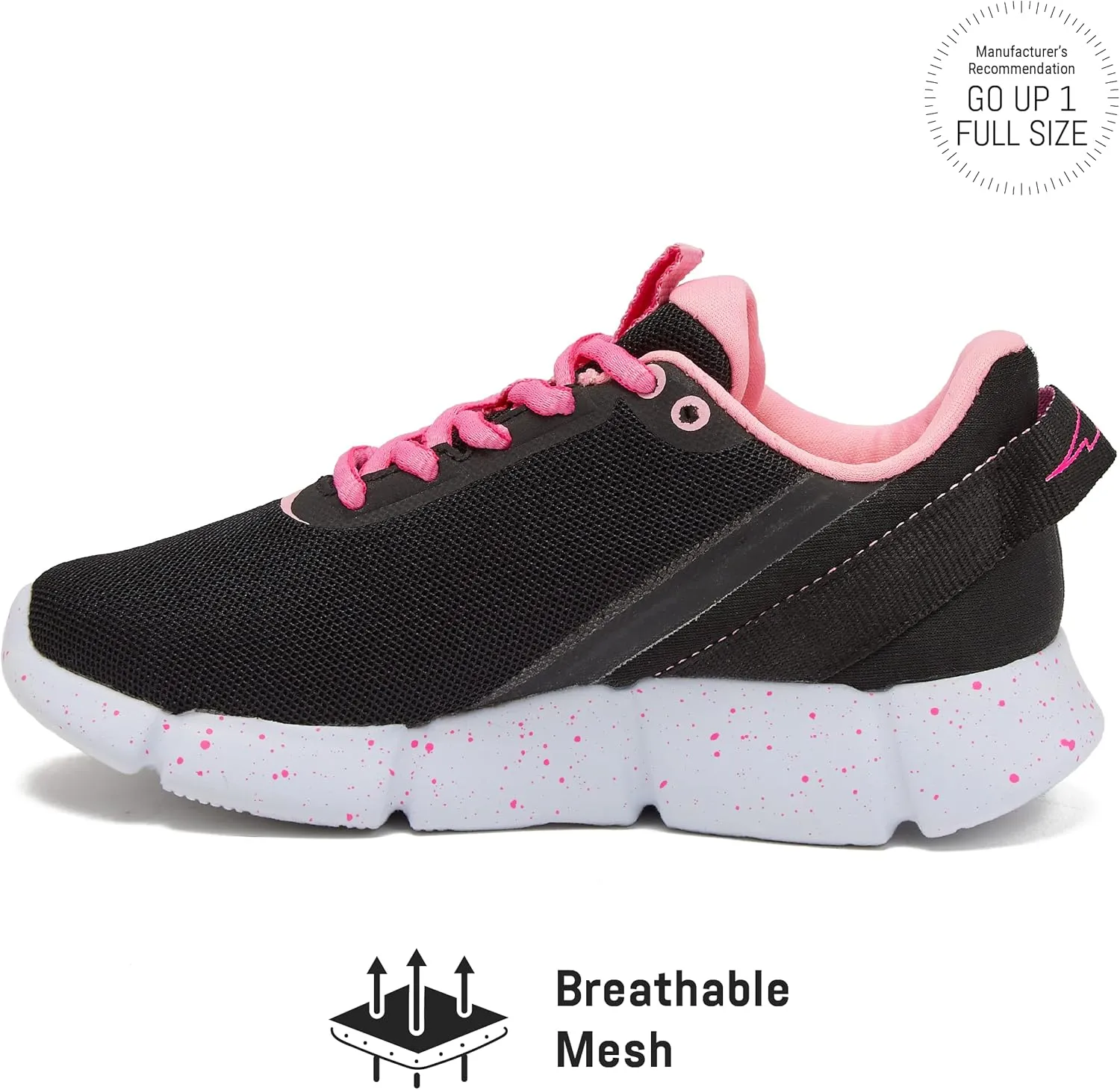 Avia Blitz Girls' Sneakers - Lightweight Tennis, Athletic, Running Shoes for Girls - Little Kid, and Big Kid Sizes 11 to 6