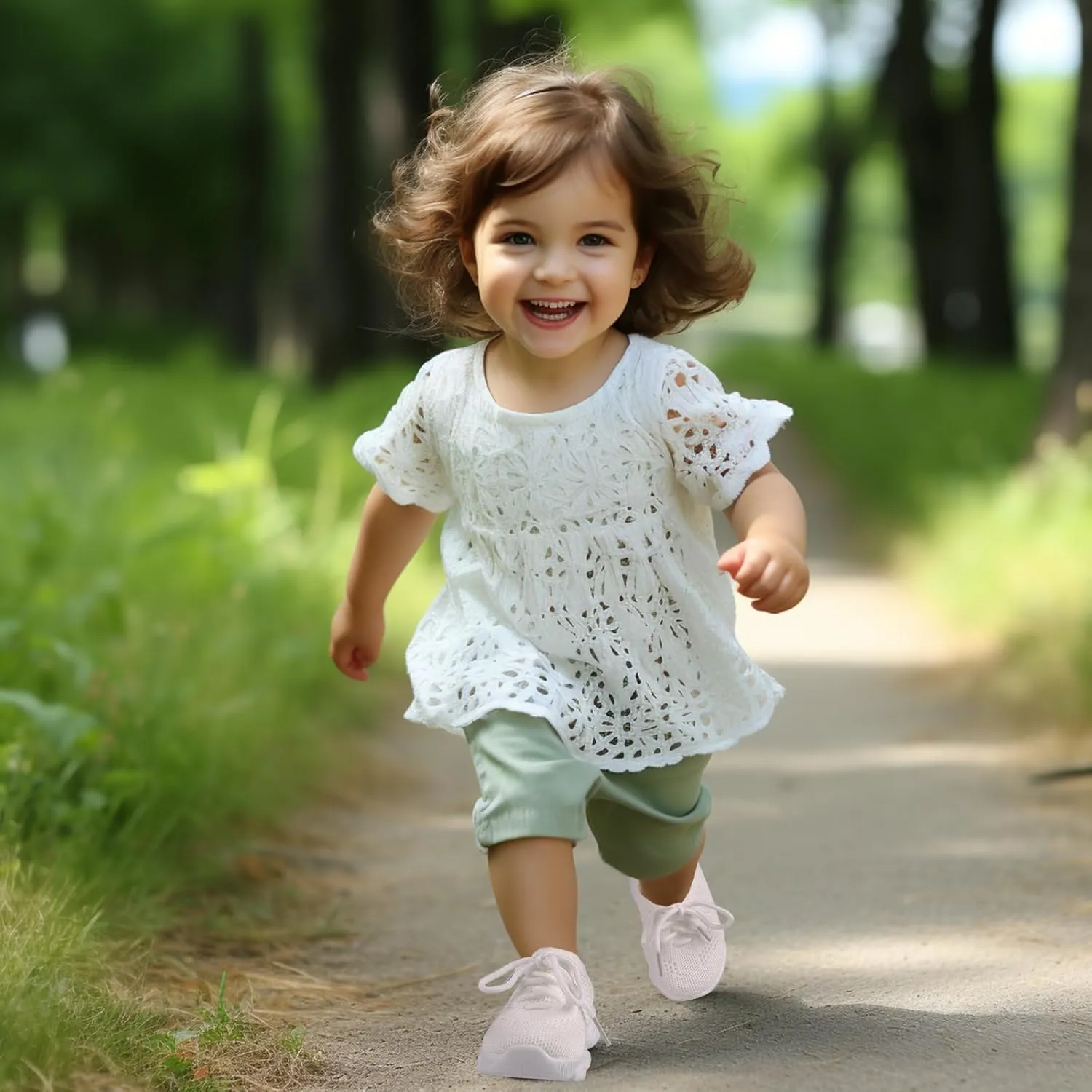 Baby Boy Girl First Walking Shoes Toddler Infant Mesh Sneakers Breathable Lightweight Non-slip Rubber Sole Summer