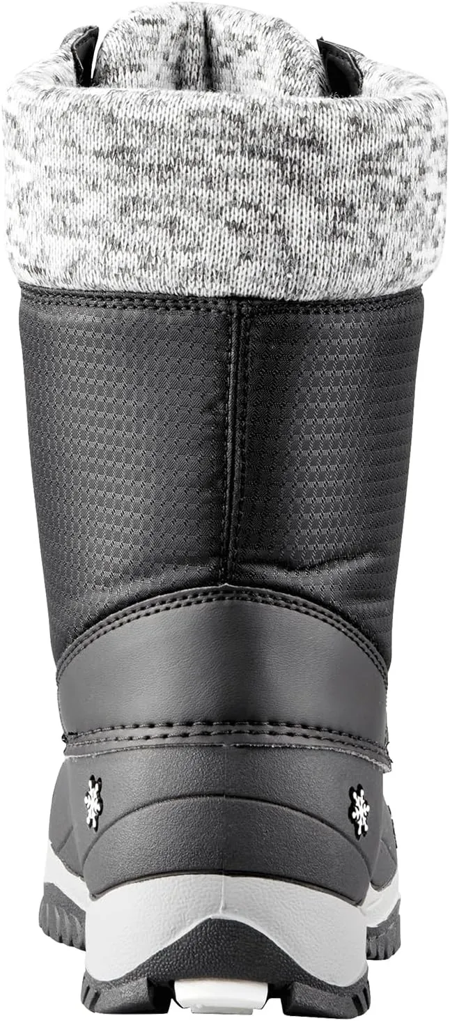 Baffin Unisex Kids' Junior AVERY Waterproof Insulated Comfort-Fit Multi-Layer Mid-Calf Lace-Up Snow Boots, Arctic Rubber Base