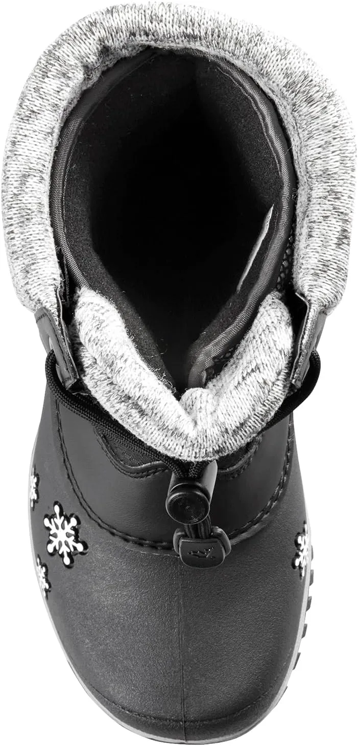 Baffin Unisex Kids' Junior AVERY Waterproof Insulated Comfort-Fit Multi-Layer Mid-Calf Lace-Up Snow Boots, Arctic Rubber Base