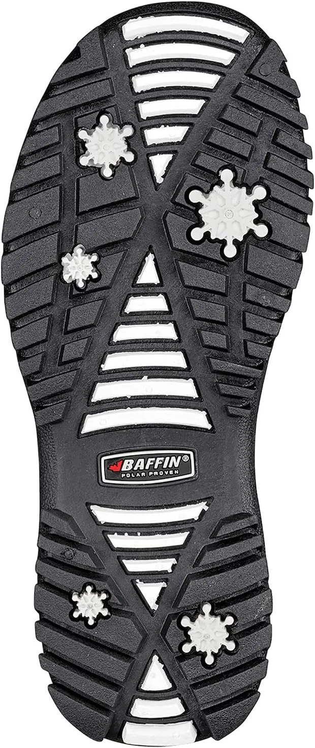 Baffin Unisex Kids' Junior AVERY Waterproof Insulated Comfort-Fit Multi-Layer Mid-Calf Lace-Up Snow Boots, Arctic Rubber Base