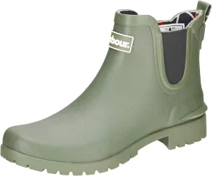 Barbour Womens Wilton Snow Wellingtons Chelsea Rubber Waterproof Boots - Olive - 5