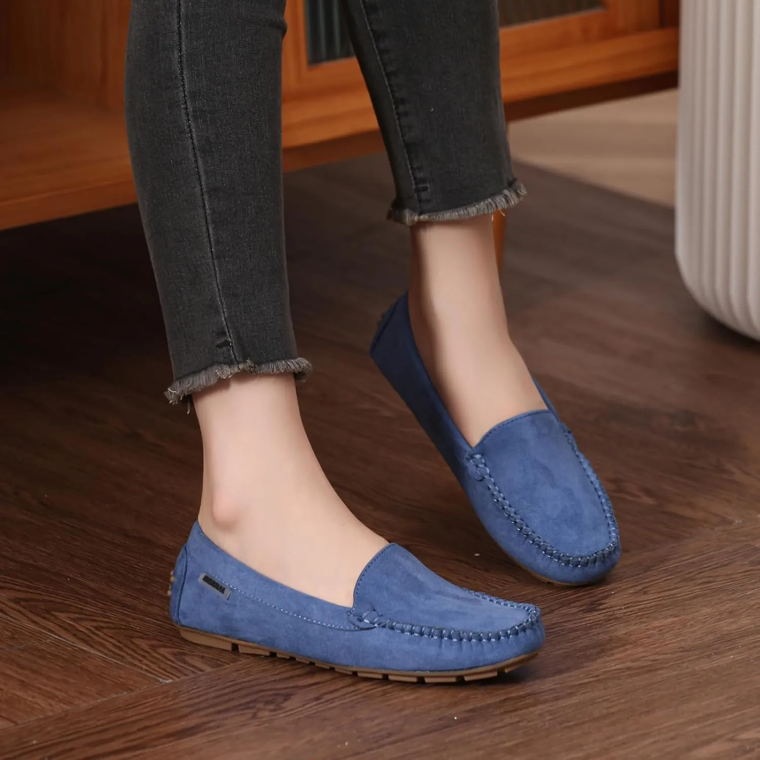 Bernal Women Penny Loafers Casual Comfortable Slip On Flat Shoes Driving Loafers Work Walking Shoes