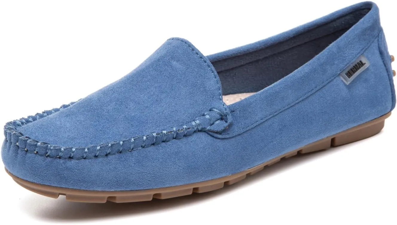 Bernal Women Penny Loafers Casual Comfortable Slip On Flat Shoes Driving Loafers Work Walking Shoes