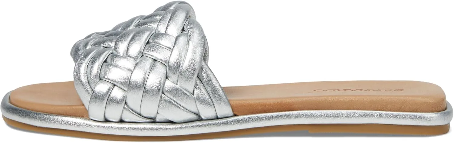 Bernardo Women's Troy Flat Sandals, Comfortable Chic Leather Slip-On
