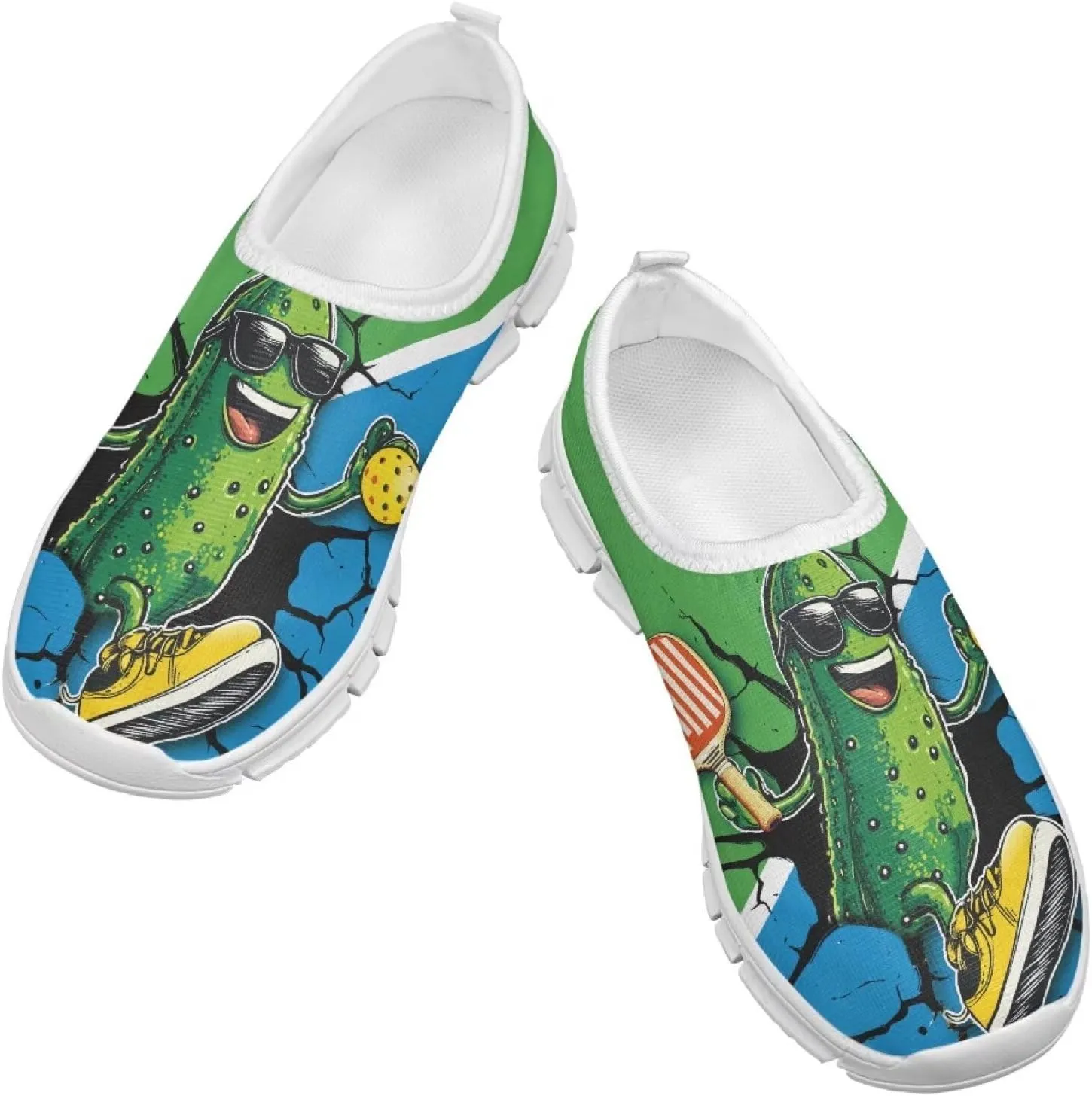Big Kids Slip-On Walking Sneakers Casual Tennis Loafers Shoes Breathable Workout Sneakers Lightweight Travel Shoes US Size 11-15