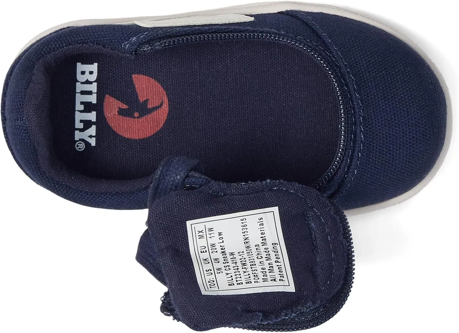 BILLY Footwear CS Sneaker Low Shoes for Kids – Ideal for Little Kids and Big Kids – Canvas Upper – Round Toe
